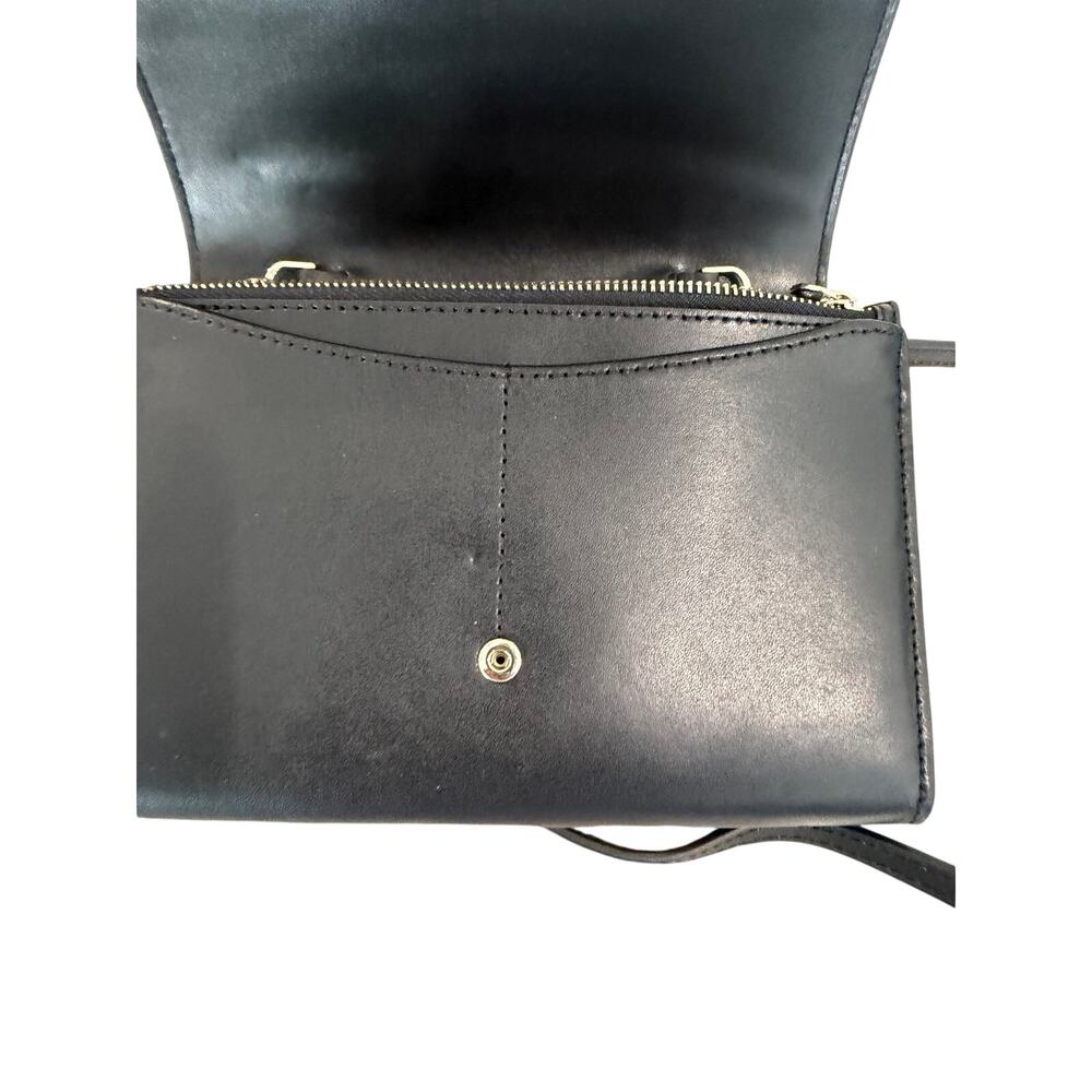 NWOT Kate Spade Kerri Crossbody Bag Black Leather Minimalist Designer - Picture 9 of 14